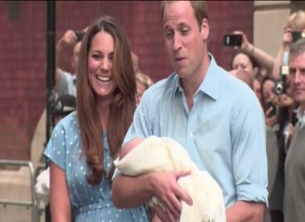 First Glimpse of Royal Baby