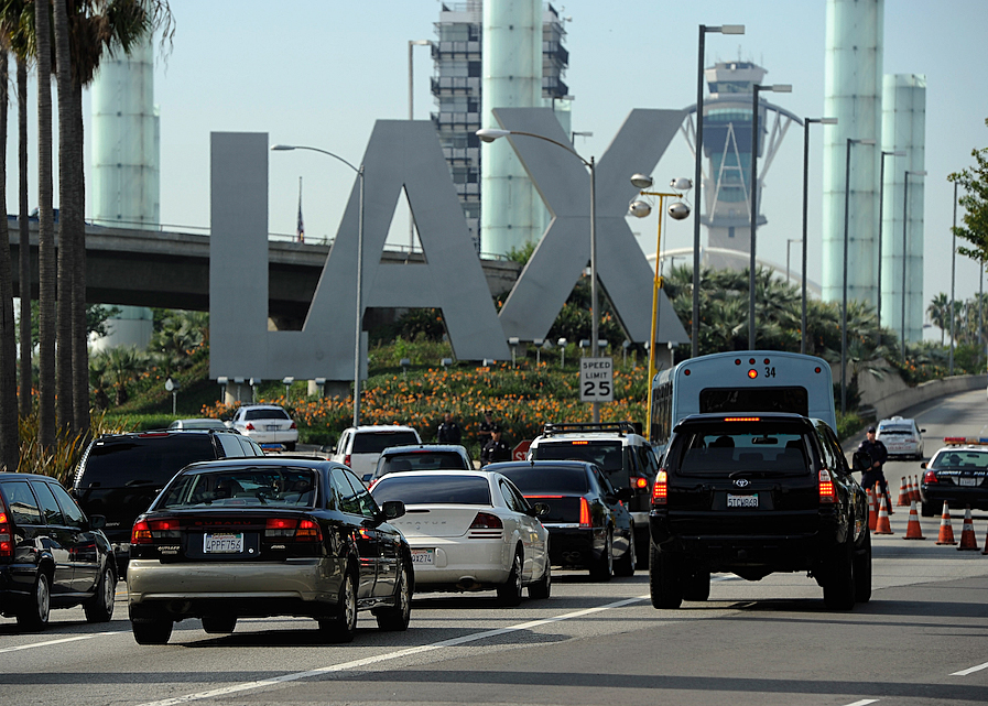 Los Angeles International Airport is shown in a file photo on Nov. 23, 2011. (Credit: Kevork Djansezian/Getty Images)