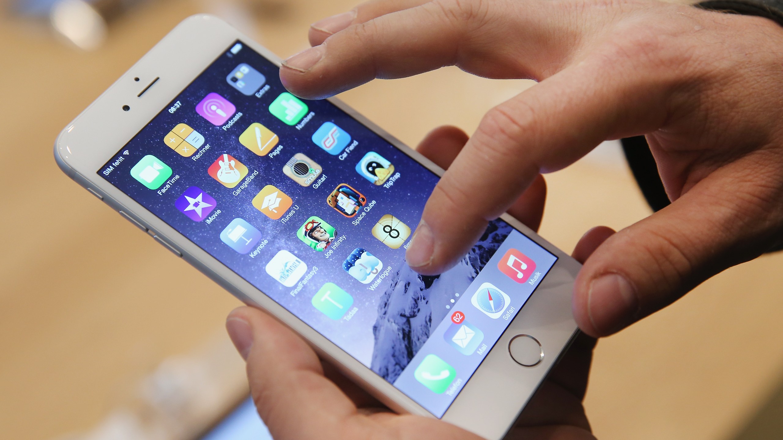 An iPhone 6 is seen in a file photo. (Credit: Sean Gallup/Getty Images)