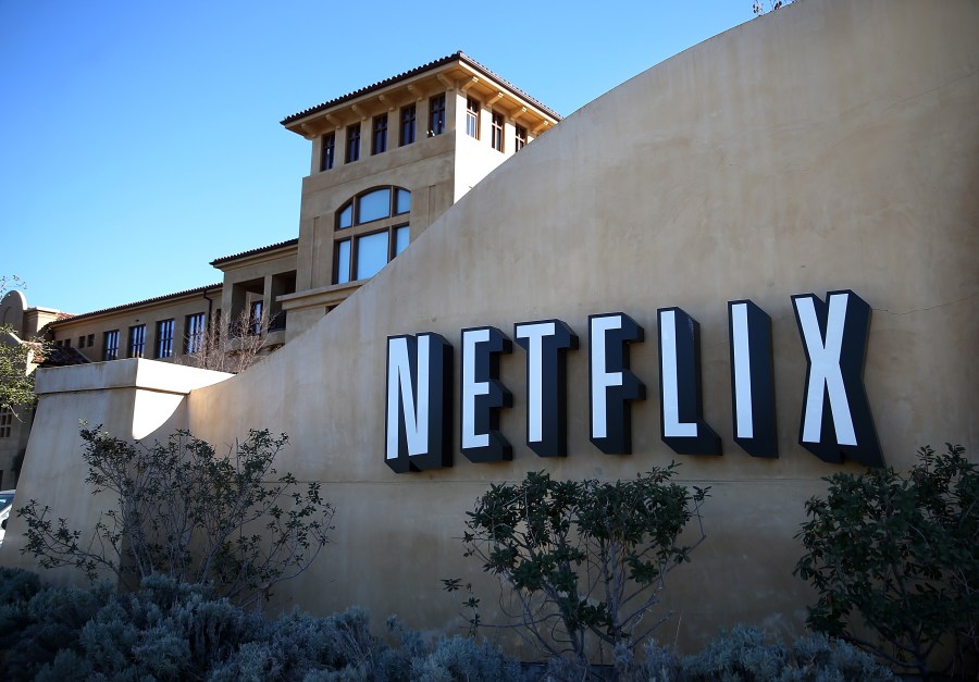 Netflix headquarters in Los Gatos are shown on Jan. 22, 2014. (Credit: Justin Sullivan/Getty Images)