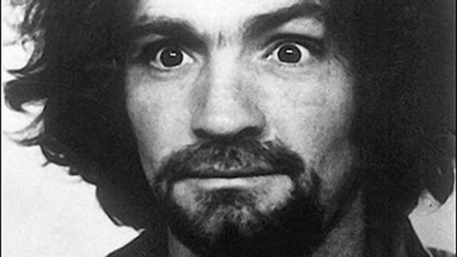 Charles Manson is seen in a booking photo from the Ventura County Sheriff's Department in 1968.