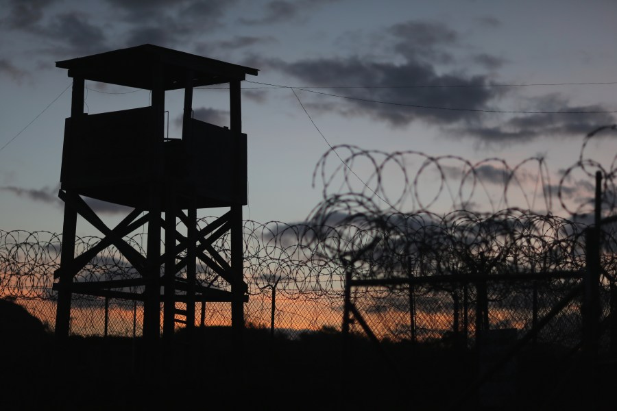 A watch tower is seen on June 27, 2013 in Guantanamo Bay, Cuba. (Credit: Joe Raedle/Getty Images)