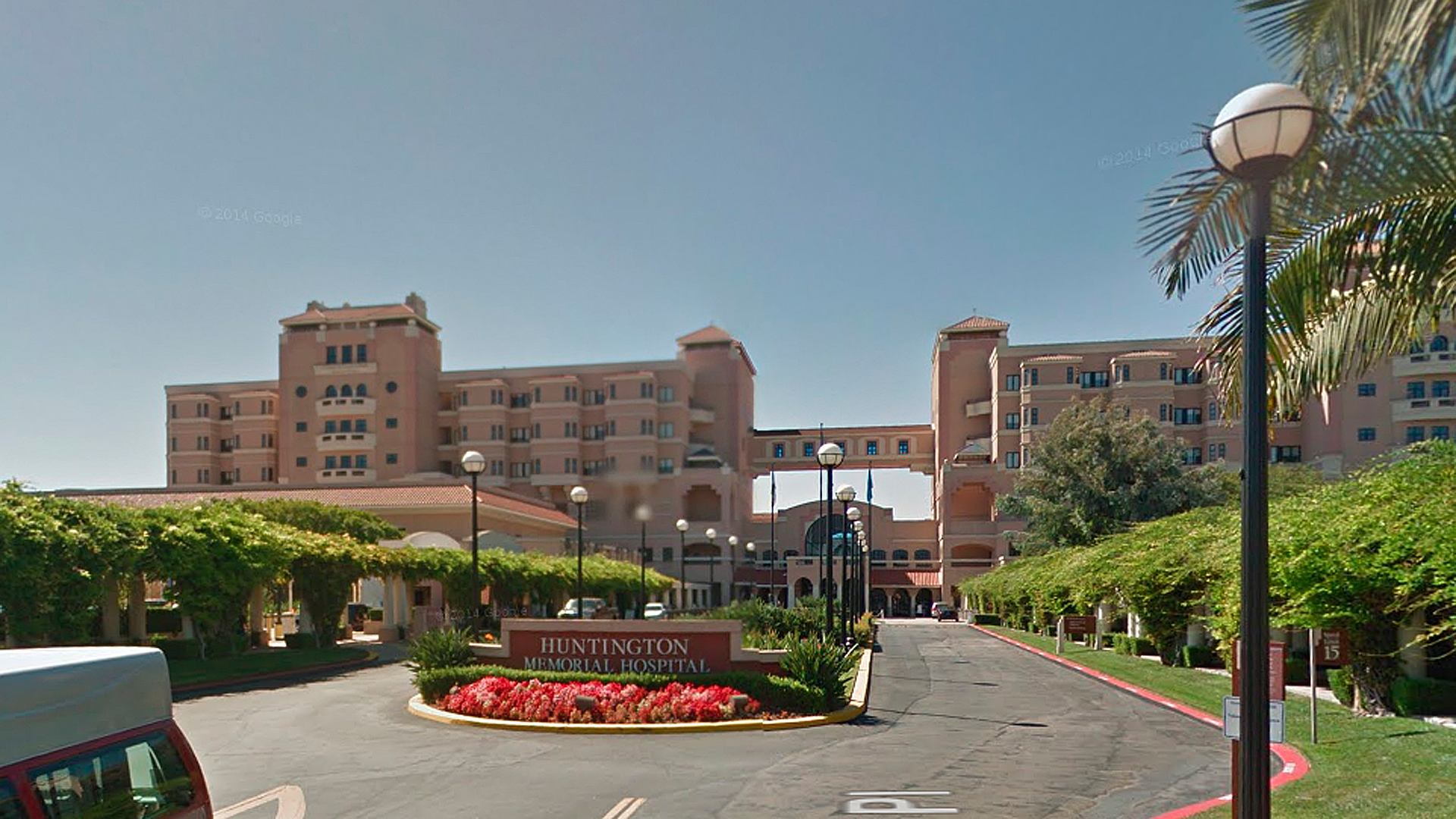 Huntington Memorial Hospital is seen in an image from Google Maps.