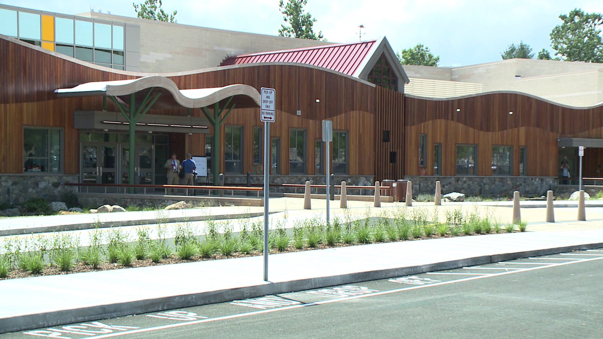 The new Sandy Hook Elementary School is located in Newton, Connecticut. (Credit: WTIC)