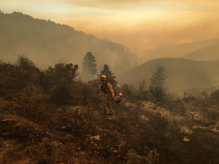 Cal Fire spokesman Daniel Berlant tweeted this photo of the Soberanes Fire on July 29, 2016.