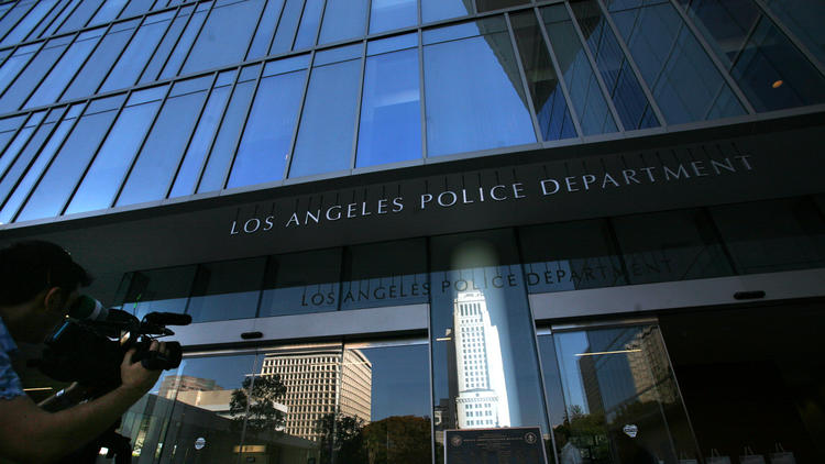 The Los Angeles Police Department headquarters is shown in a file photo. (Bob Chamberlin / Los Angeles Times)