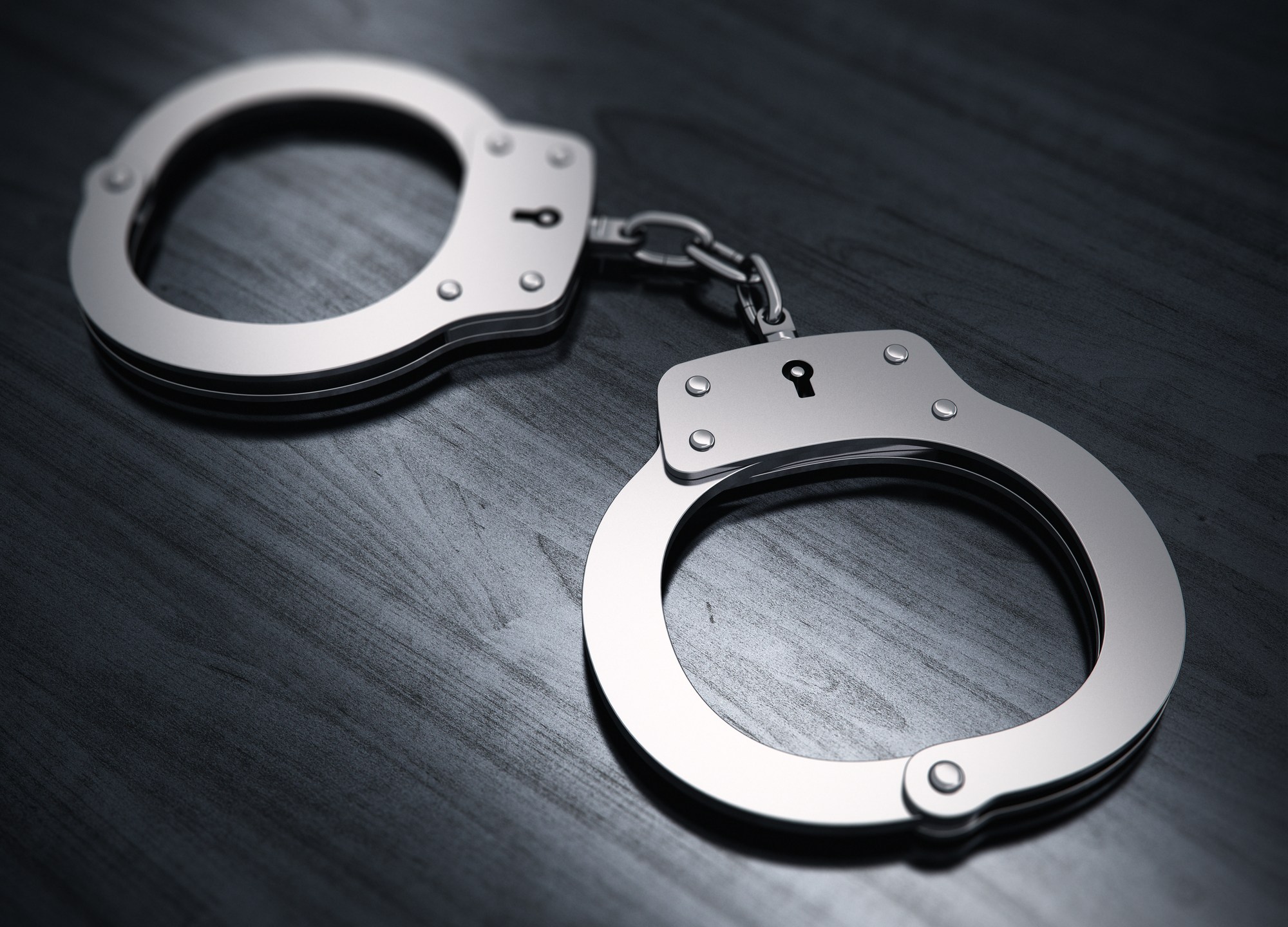 Metal handcuffs are seen in this file photo. (Credit: Thinkstock)