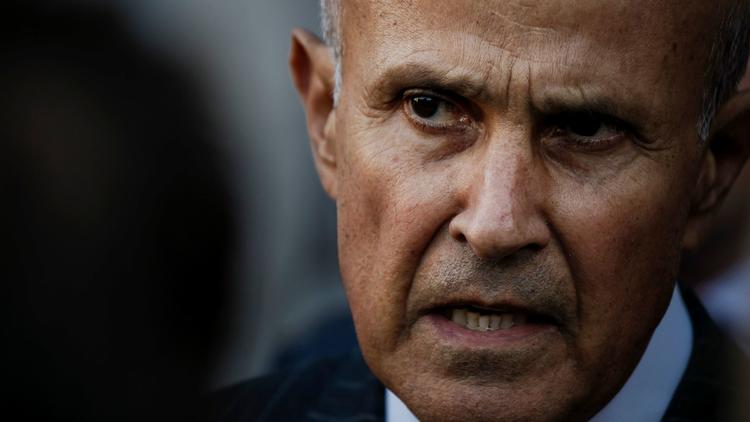 Former Los Angeles County Sheriff Lee Baca is seen after his obstruction trial ended in a mistrial in December 2016. (Credit: Marcus Yam / Los Angeles Times)