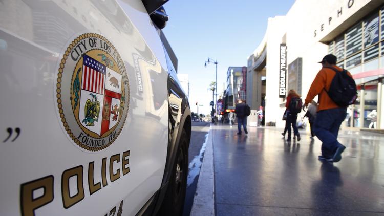 A Los Angeles Police Department cruiser is shown in a file photo from 2015. (Credit: Al Seib / Los Angeles Times)