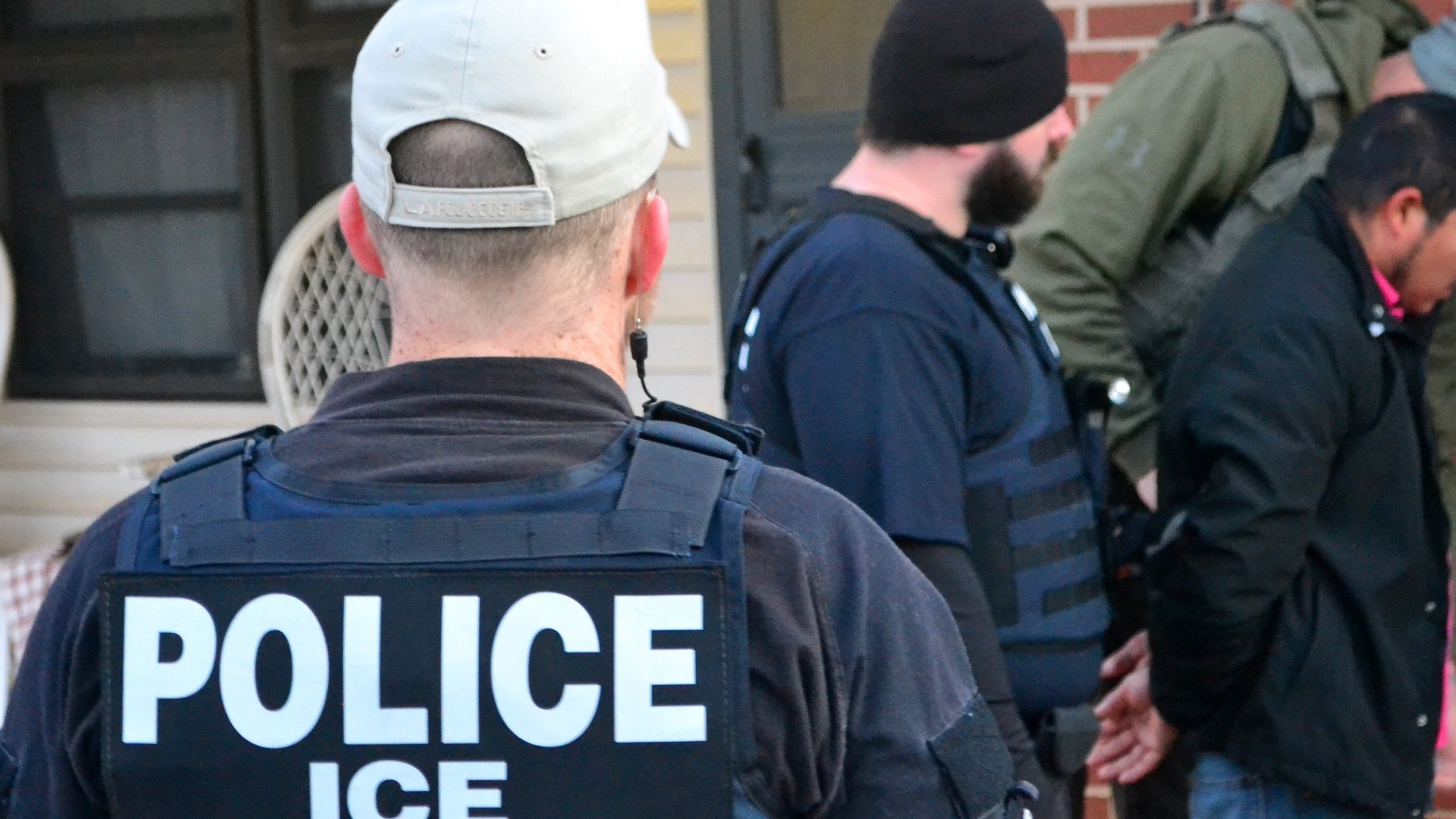 An ICE officer is shown in a file photo on February 6, 2017. (Credit: U.S. Immigration and Customs)