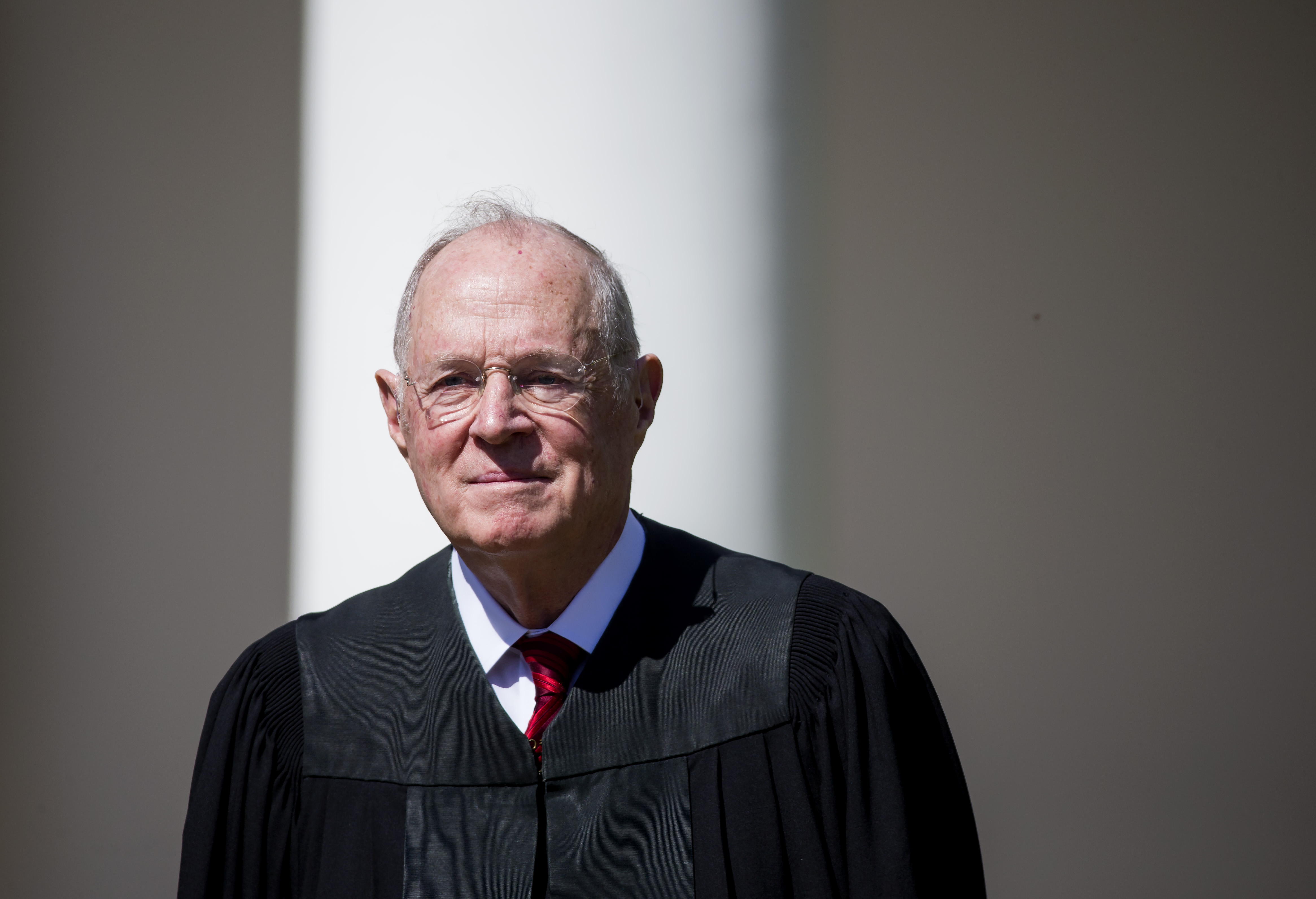 U.S. Supreme Court Associate Justice Anthony Kennedy is seen during a ceremony in the Rose Garden at the White House April 10, 2017 in Washington, DC. (Credit: Eric Thayer/Getty Images)