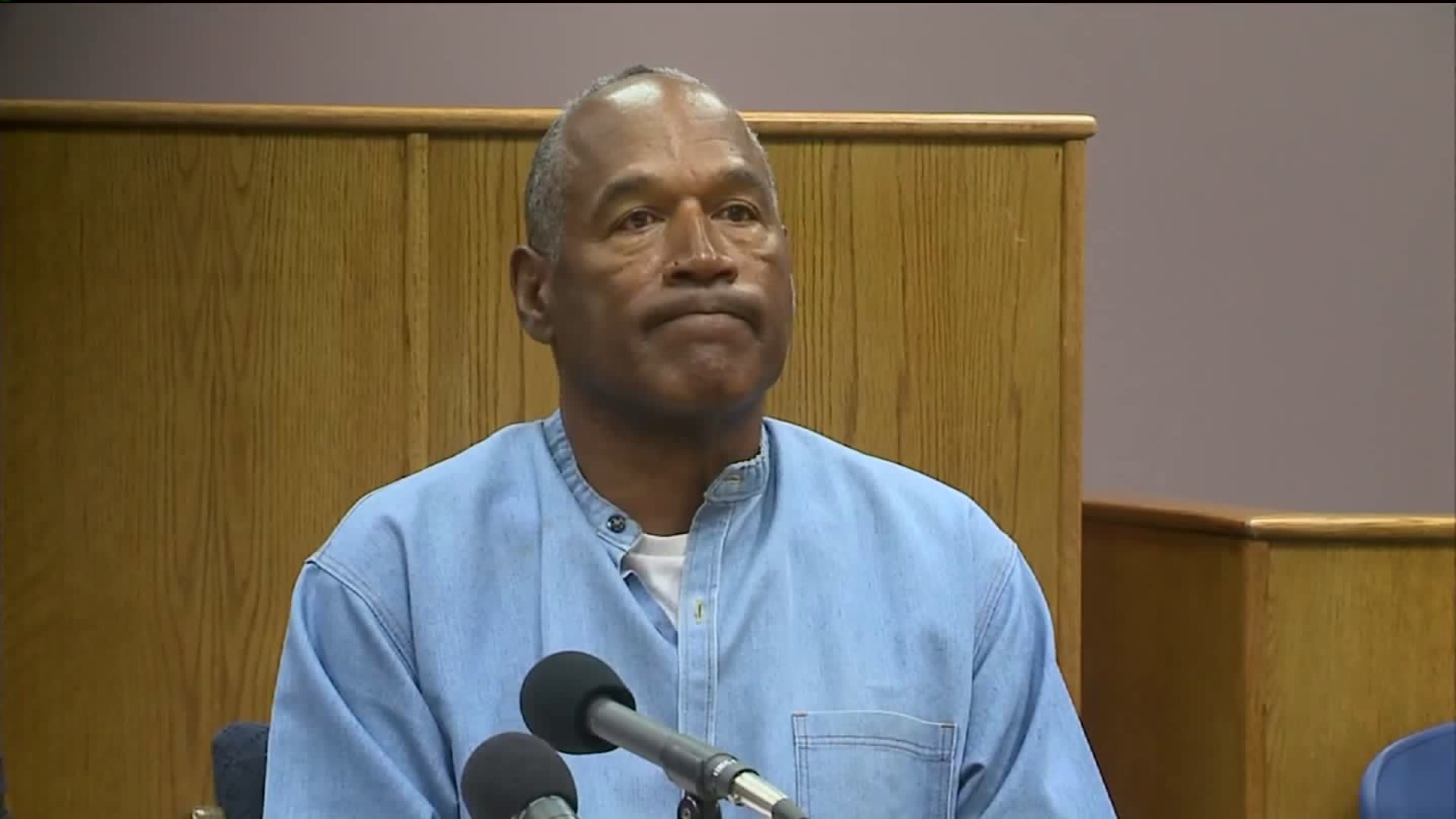 O.J. Simpson listens during a parole hearing on July 20, 2017. (Credit: Pool)