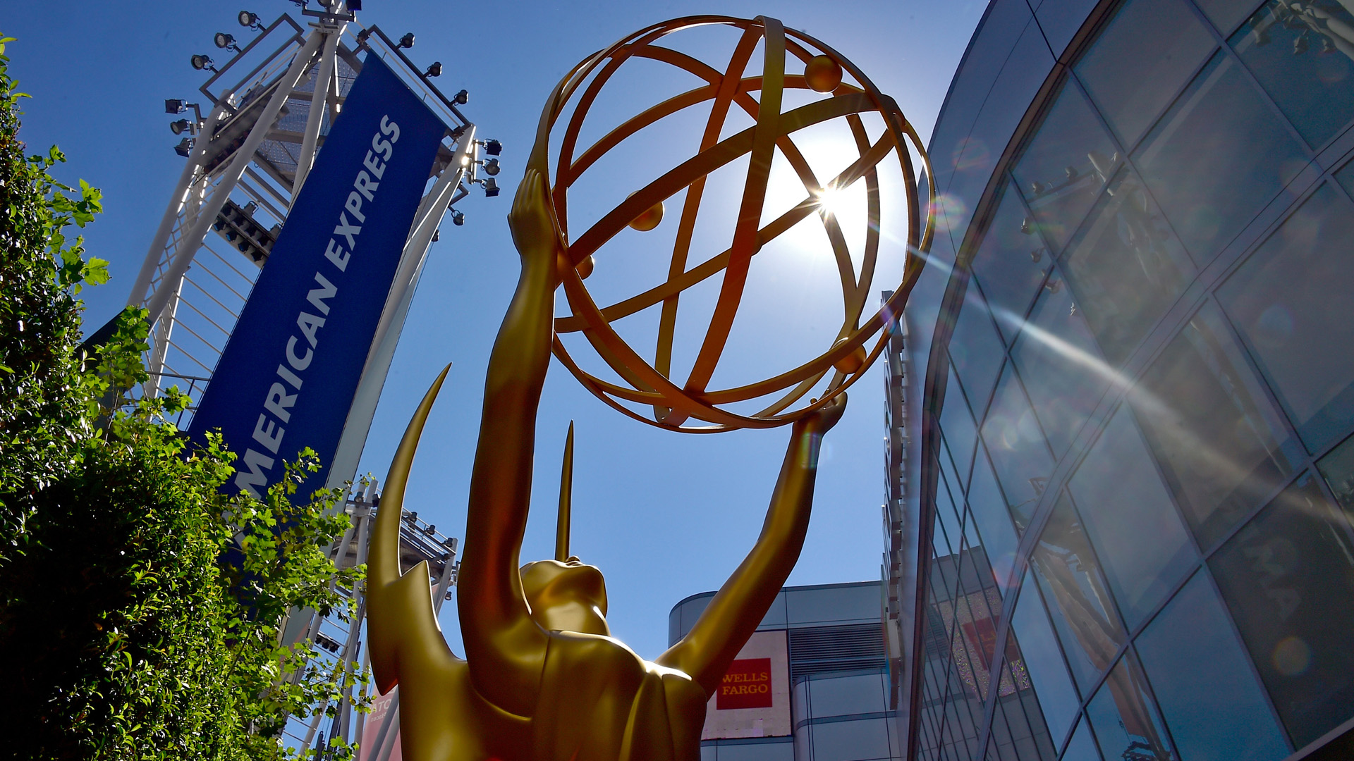 An Emmy Award statue is seen at the 67th Annual Primetime Emmy Awards on Sept. 20, 2015, in Los Angeles. (Credit: Frazer Harrison/Getty Images)