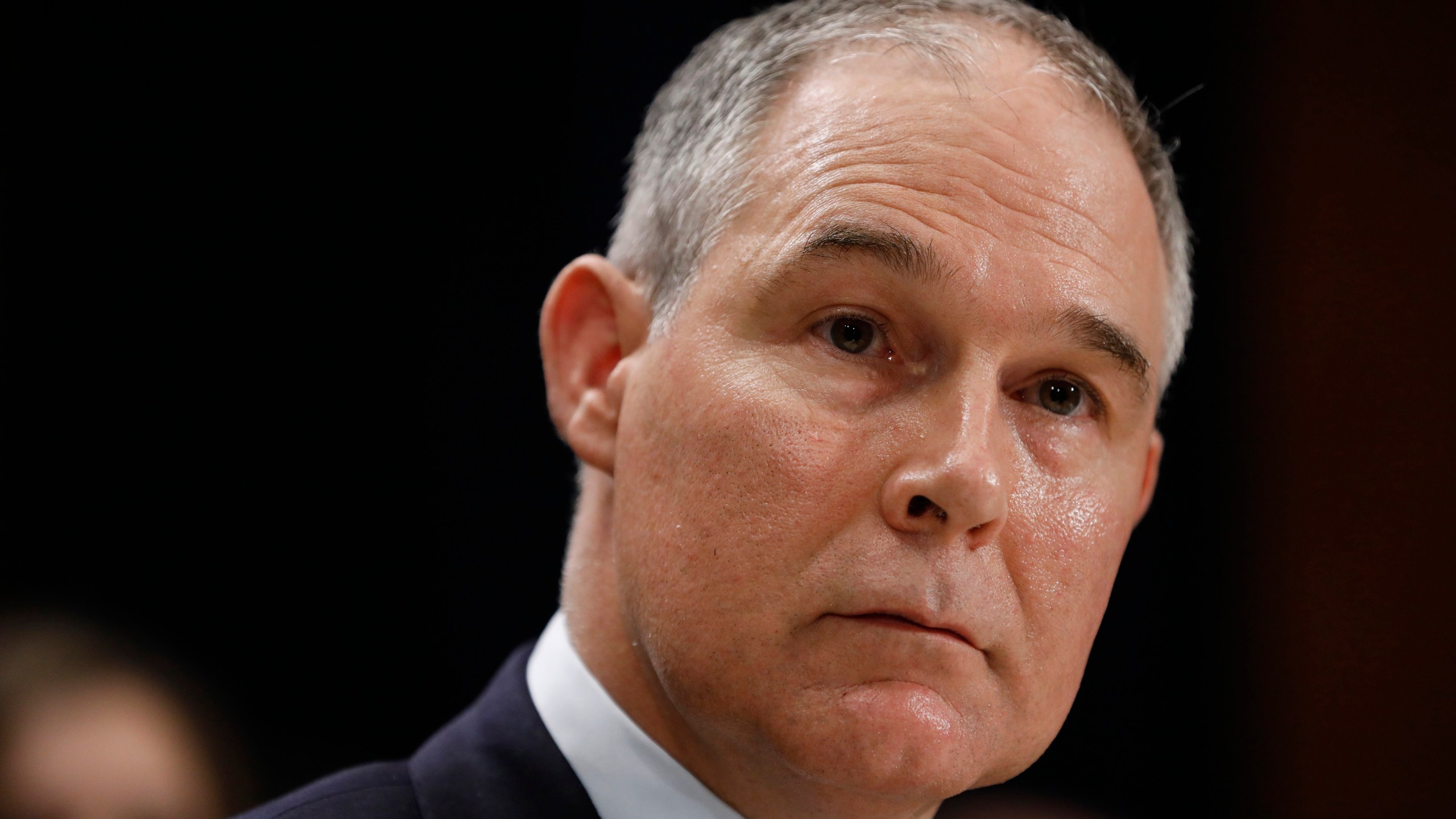 Then-Oklahoma Attorney General Scott Pruitt testifies during his confirmation hearing to lead the Environmental Protection Agency on Capitol Hill, Jan. 18, 2017. (Credit: Aaron P. Bernstein / Getty Images)