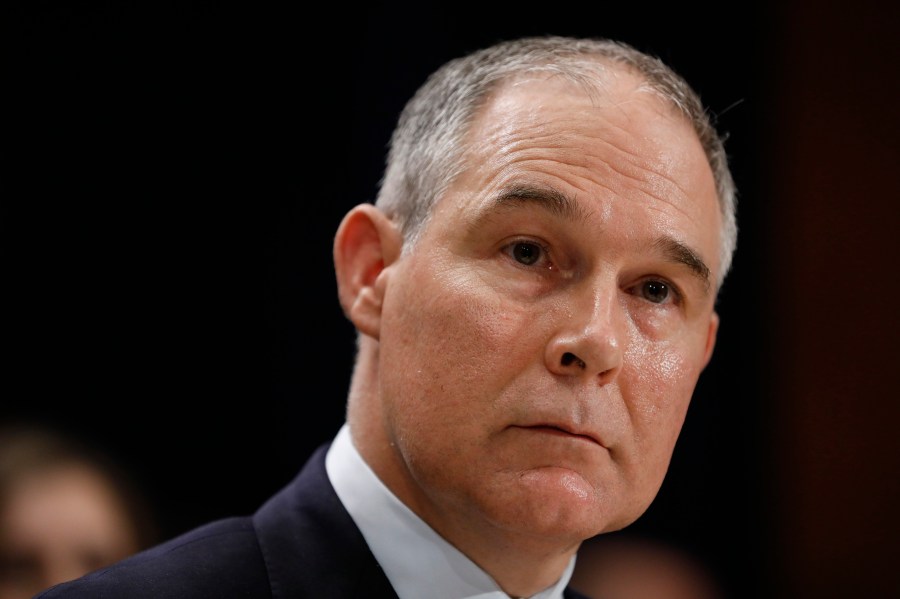 Then-Oklahoma Attorney General Scott Pruitt testifies during his confirmation hearing to lead the Environmental Protection Agency on Capitol Hill, Jan. 18, 2017. (Credit: Aaron P. Bernstein / Getty Images)