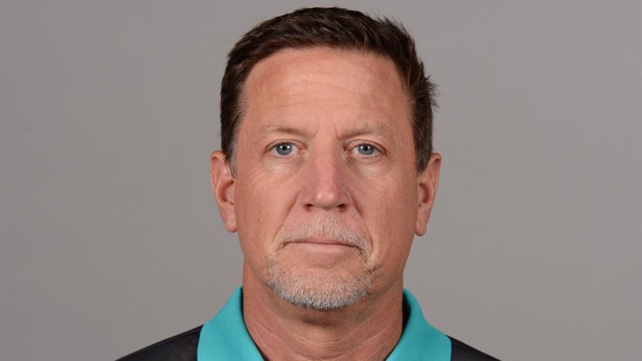 Miami Dolphins offensive line coach Chris Foerster is seen in a team photo.