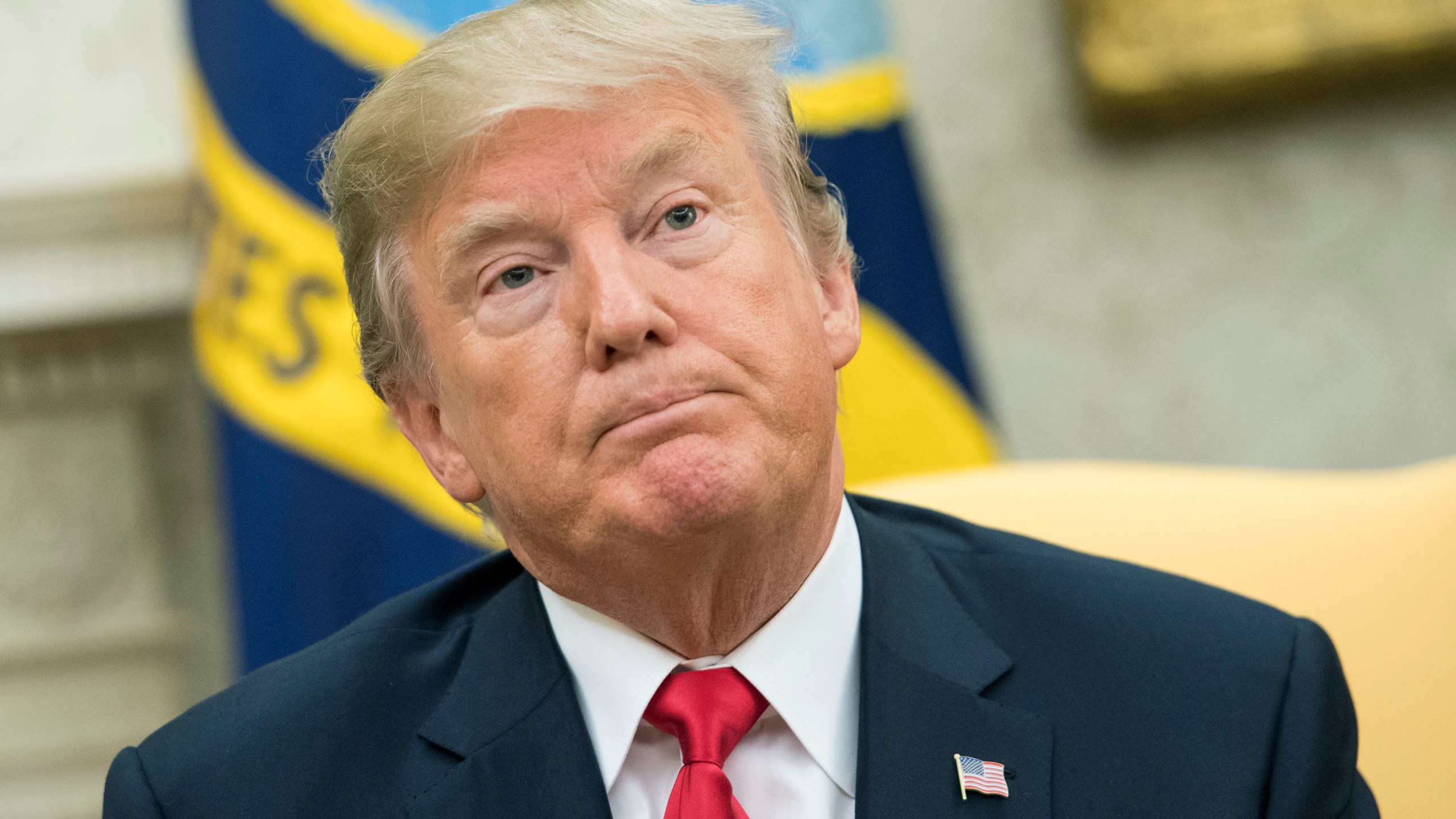 U.S. President Donald Trump speaks to reporters during a meeting with Canadian Prime Minister Justin Trudeau at the White House on October 11, 2017 in Washington, DC. (Credit: Kevin Dietsch - Pool/Getty Images)