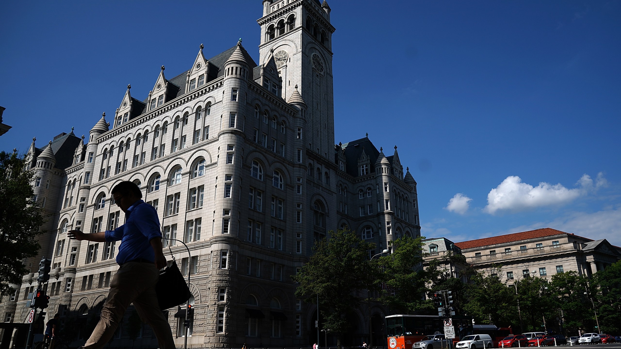 The Trump International Hotel is shown in Washington, DC, on Aug. 10, 2017. (Credit: Win McNamee / Getty Images)