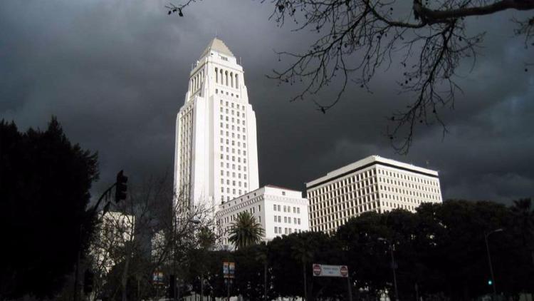 Los Angeles City Hall is seen in a file photo. (Credit: Bob Carey / Los Angeles Times)