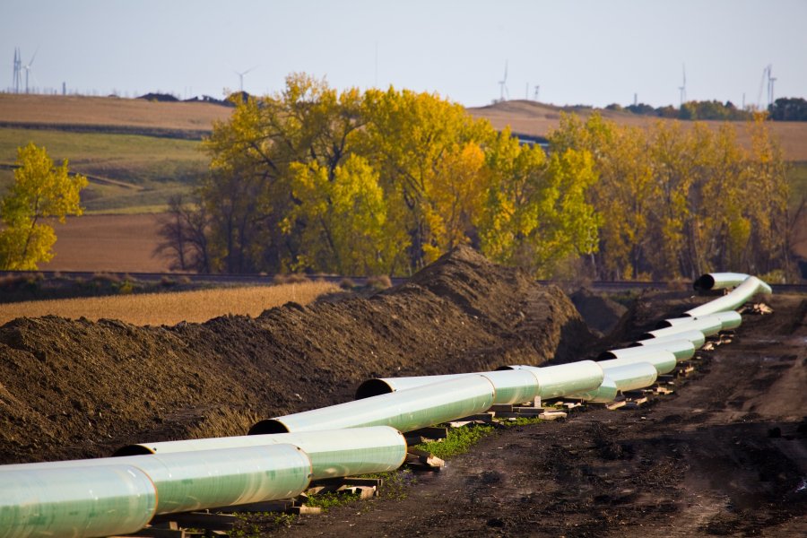 The Keystone Pipeline is seen in a file photo courtesy of TransCanada.