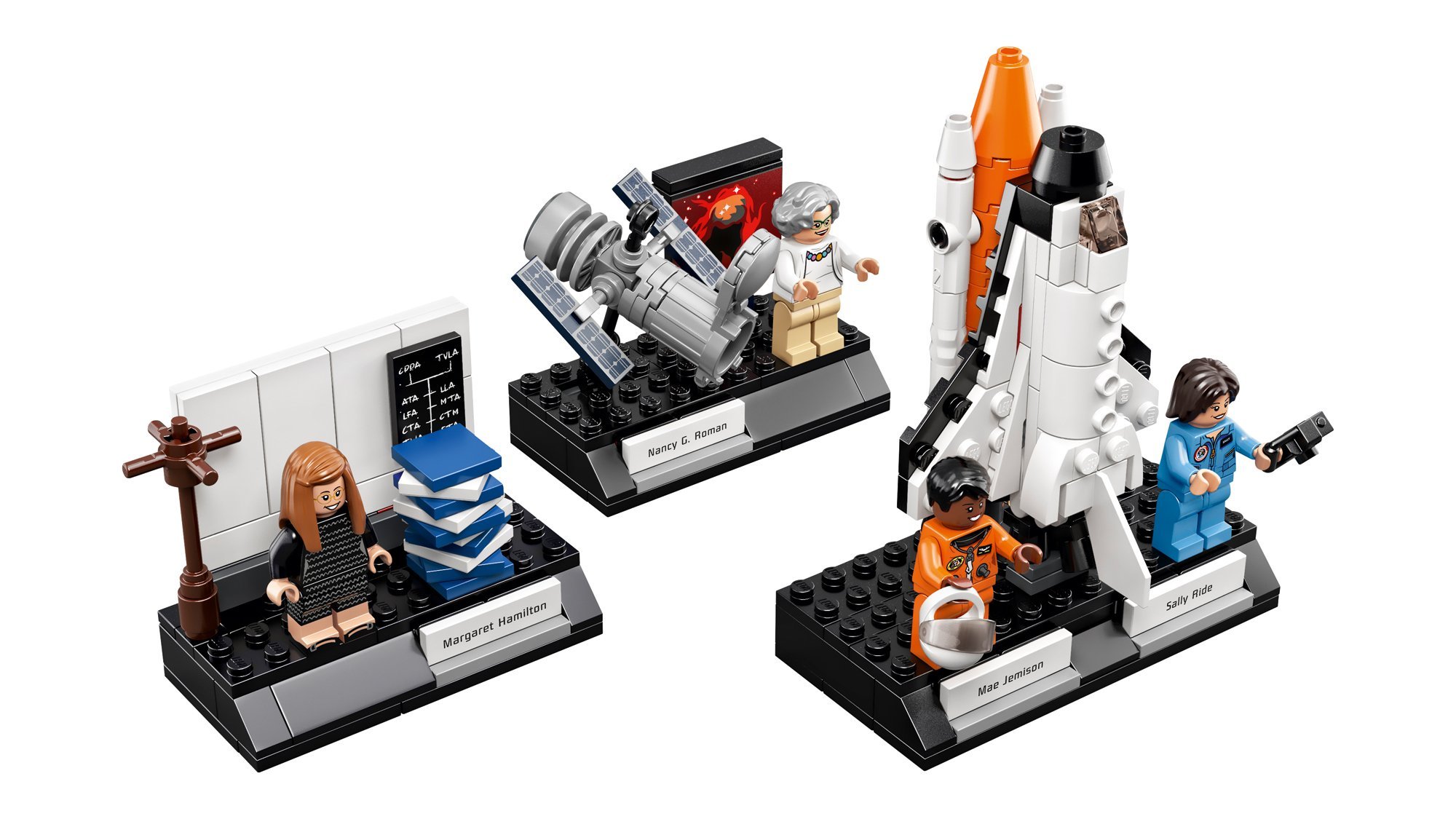 The set features four women from the U.S. space program. (Credit: LEGO)