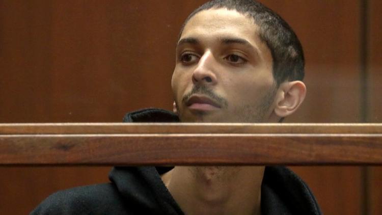 Tyler Barriss appears for an extradition hearing in downtown Los Angeles on Jan. 3, 2018. (Credit: Irfan Khan / Los Angeles Times)