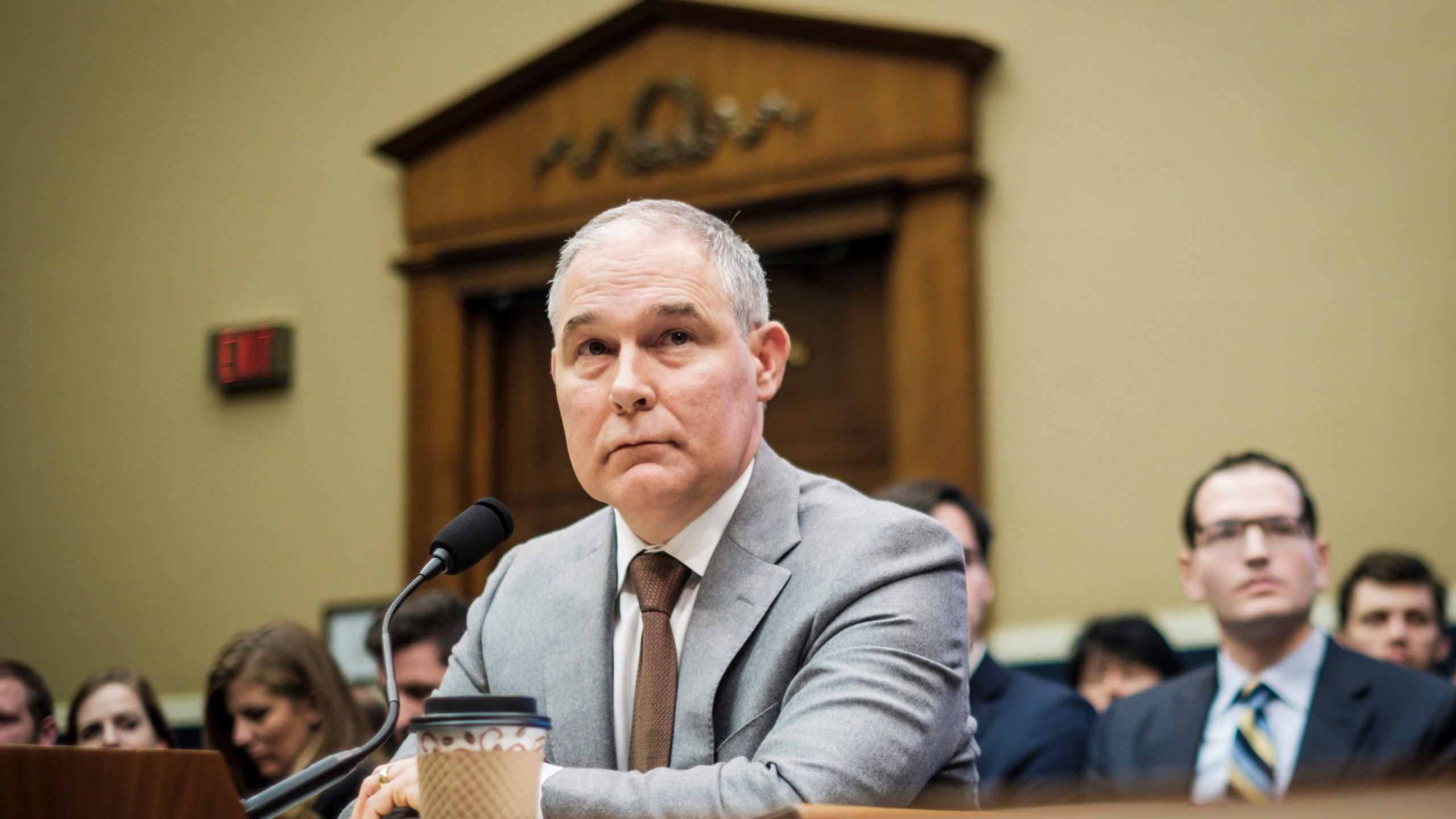 Environmental Protection Agency Administrator Scott Pruitt testifies before the House Energy and Commerce Committee about the mission of the U.S. Environmental Protection Agency on December 7, 2017 in Washington, DC. (Credit: Pete Marovich/Getty Images)