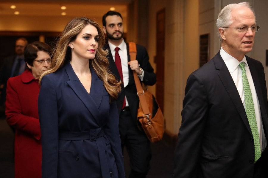 White House Communications Director and presidential advisor Hope Hicks arrives at the U.S. Capitol Visitors Center Feb. 27, 2018. (Credit: Chip Somodevilla/Getty Images)