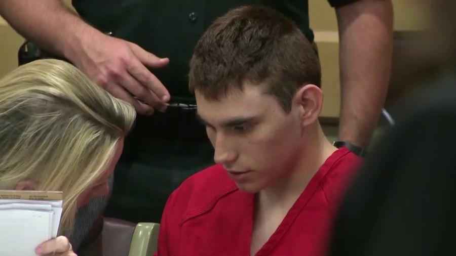 Nikolas Cruz appears on court in Fort Lauderdale, Florida, on Feb. 19, 2018. (Credit: CNN)