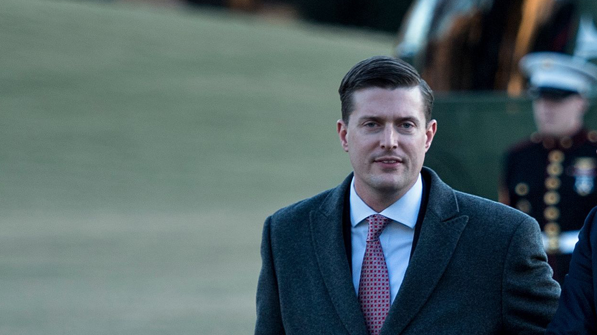 White House Staff Secretary Rob Porter follows President Donald Trump as he walks from Marine One to the White House Jan. 18, 2018. (Credit: BRENDAN SMIALOWSKI/AFP/Getty Images)