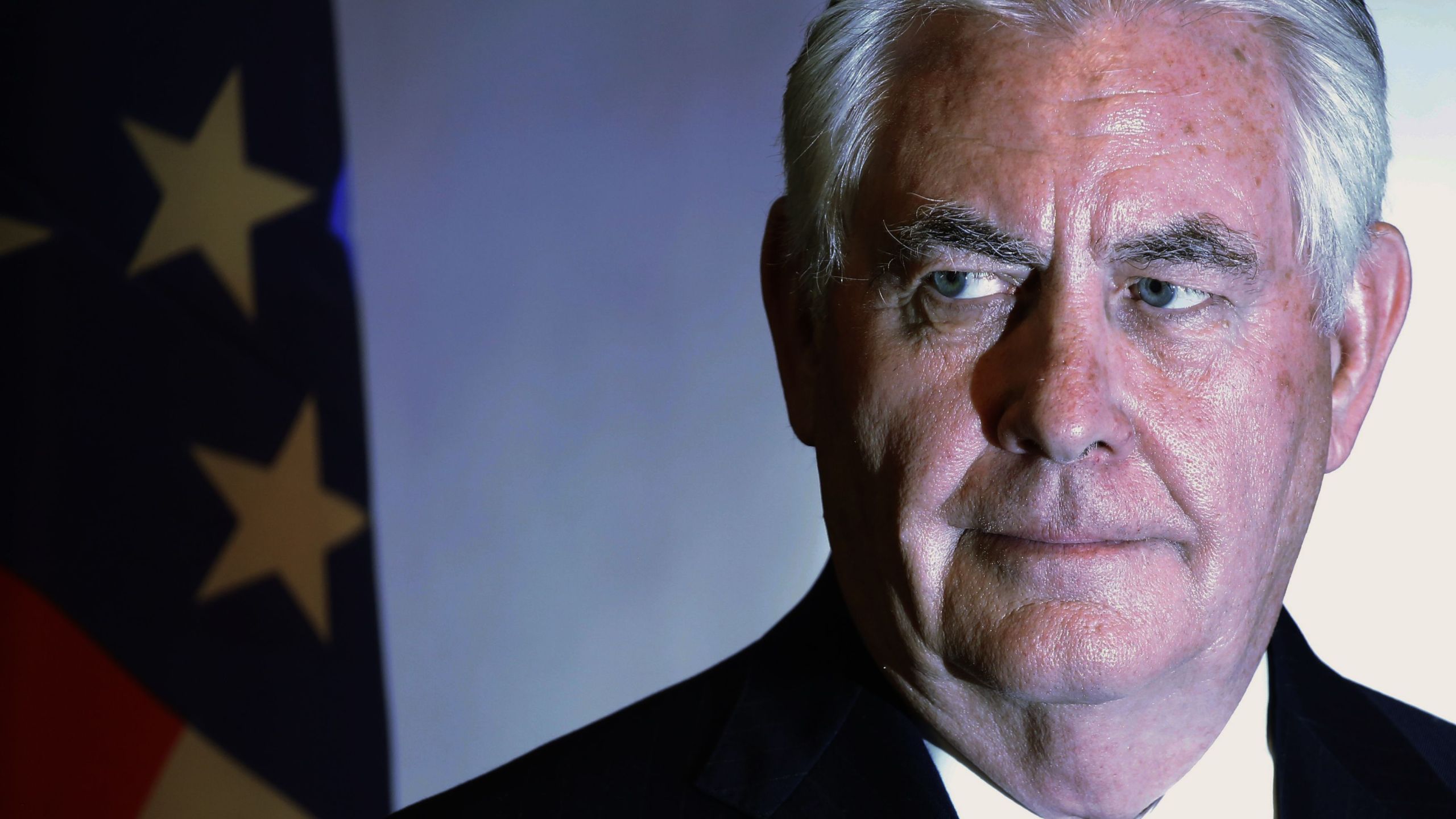 US Secretary of State Rex Tillerson holds a press conference with Nigeria's foreign minister in Abuja on March 12, 2018. (Credit: JONATHAN ERNST/AFP/Getty Images)