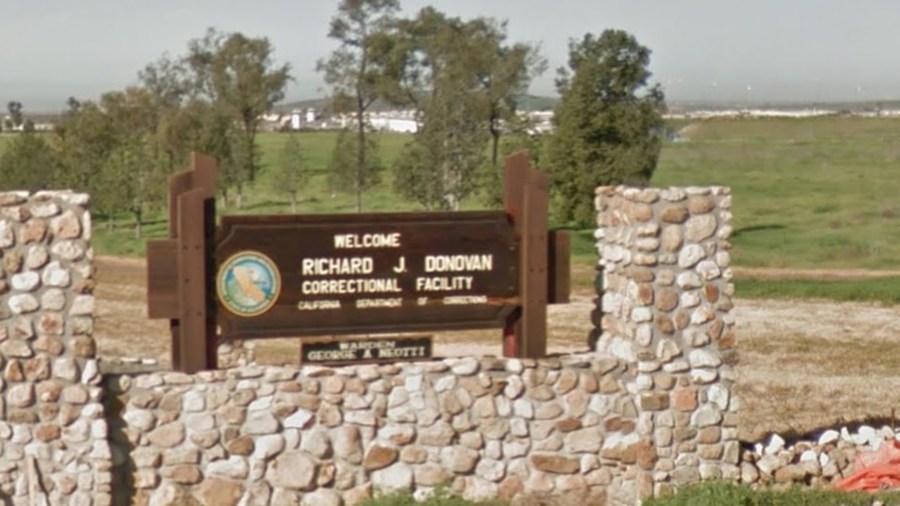 A sign for the Richard J. Donovan Correctional Facility is seen in this January 2011 image from Google Maps.