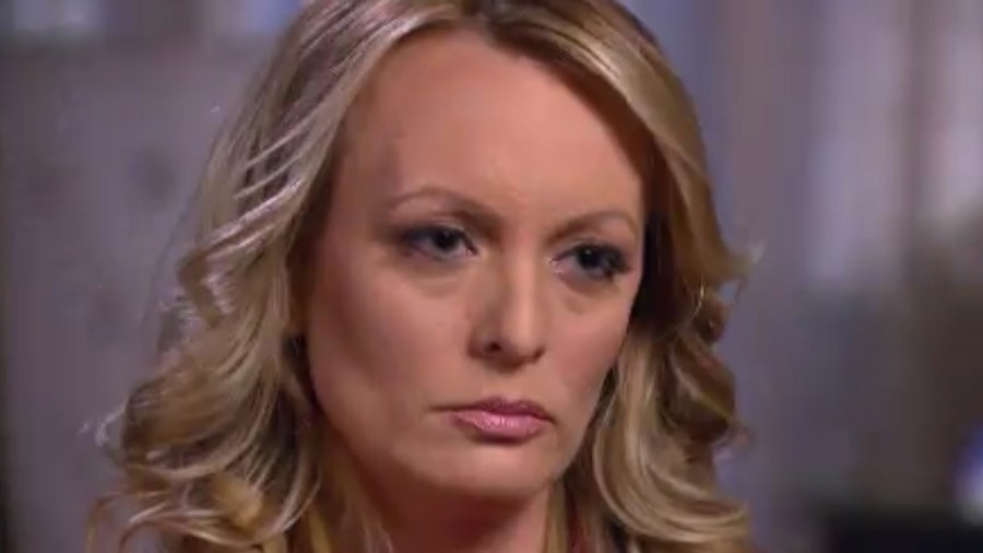 Stormy Daniels appears on "60 Minutes" on March 25, 2018. (Credit: CNN)