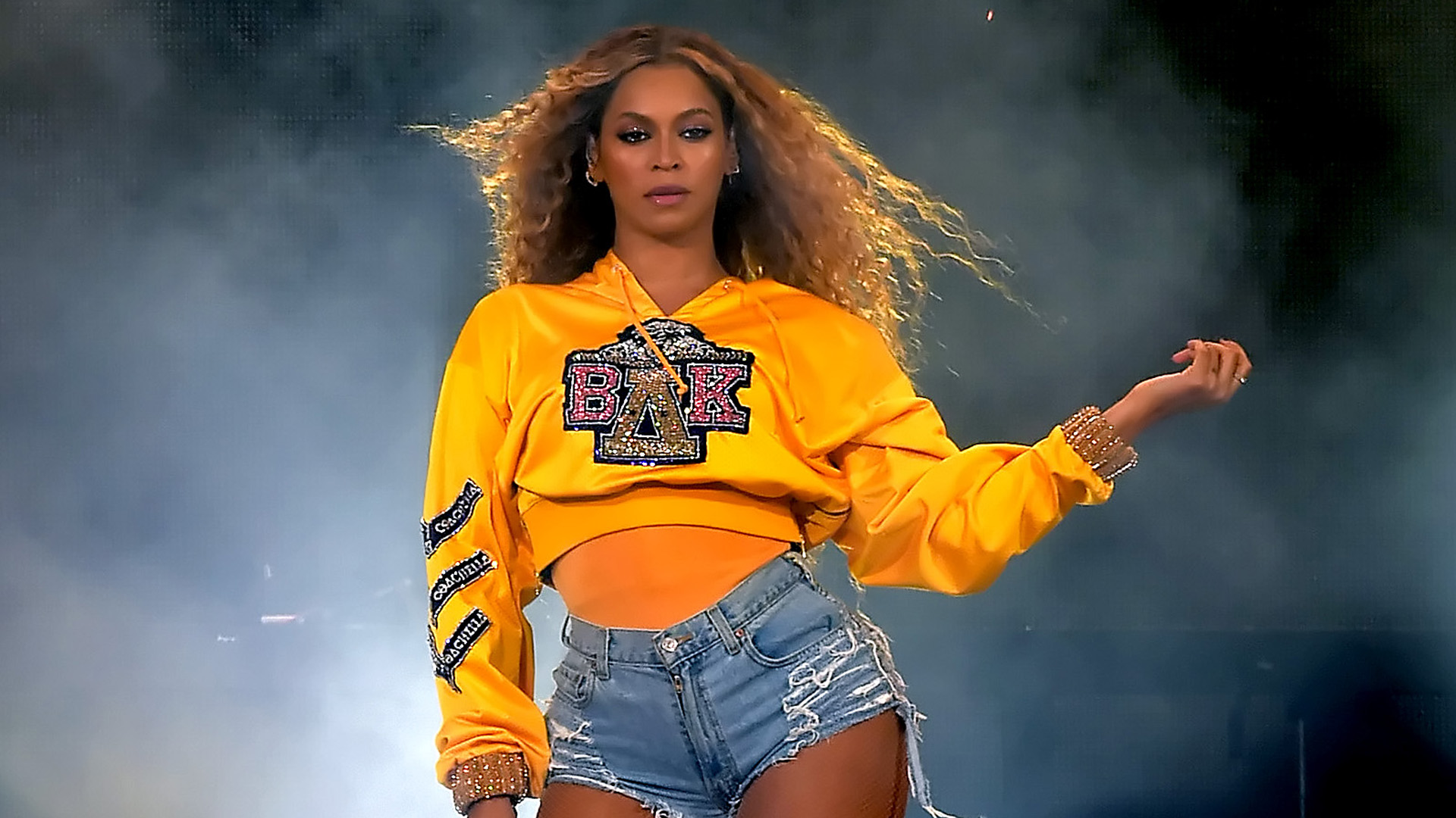 Beyoncé performs at the 2018 Coachella Valley Music And Arts Festival at the Empire Polo Field on April 14, 2018 in Indio. (Credit: Kevin Winter/Getty Images for Coachella)