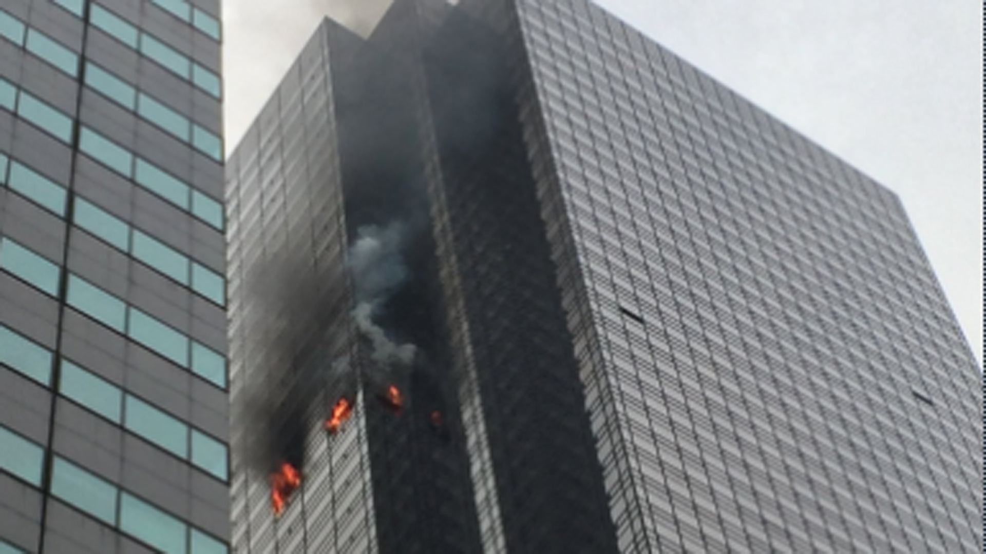 The New York City Fire Department tweeted this photo of a fire at Trump Tower on April 7, 2018.