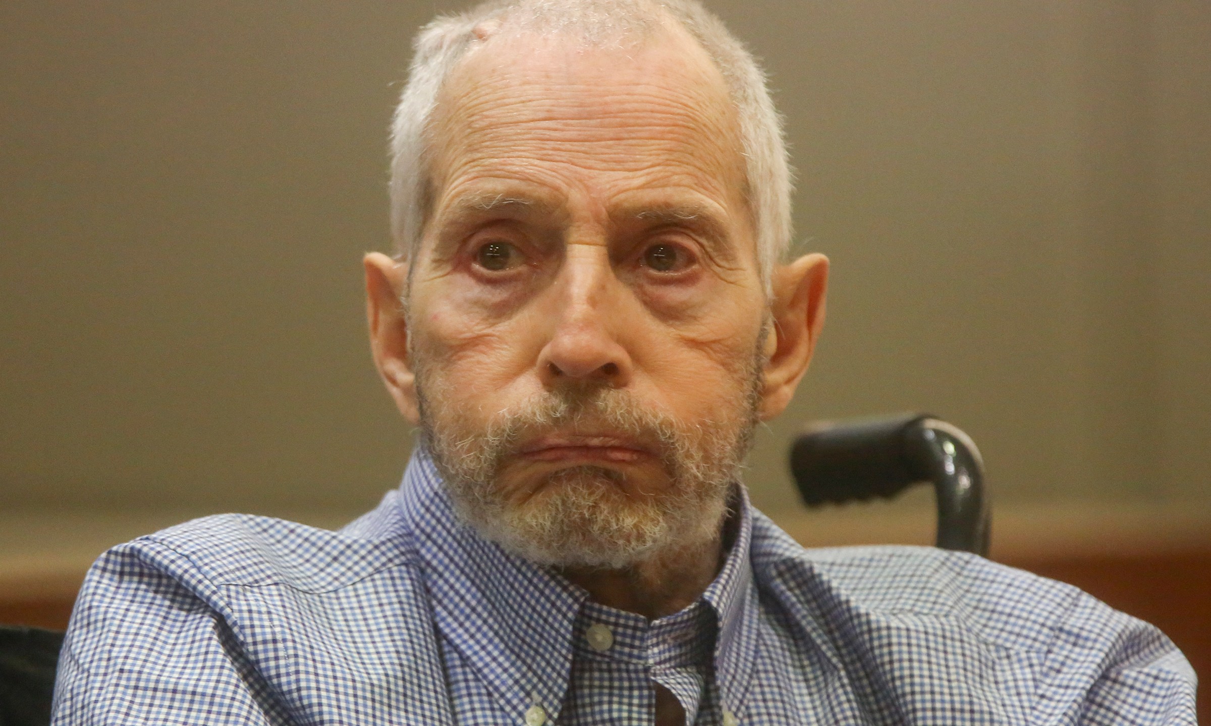 New York real estate scion Robert Durst appears in the Los Angeles Superior Court Airport Branch for a pre-trial motions hearing involving witnesses that are expected to testify before the trial on January 6, 2017. (Credit: MARK BOSTER/AFP/Getty Images)