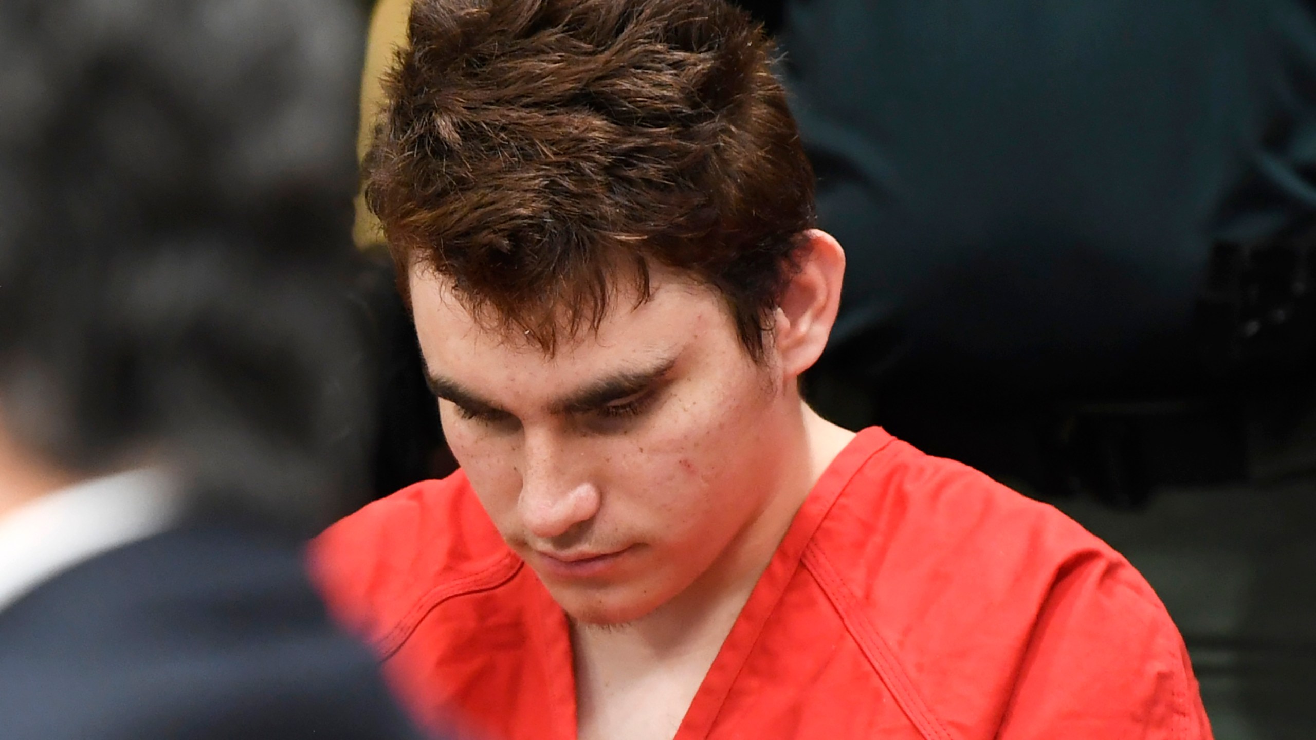 Nikolas Cruz appears in Broward Courthouse in Fort Lauderdale, Florida on April 11, 2018. (Credit: Taimy Alvarez-Pool/Getty Images)