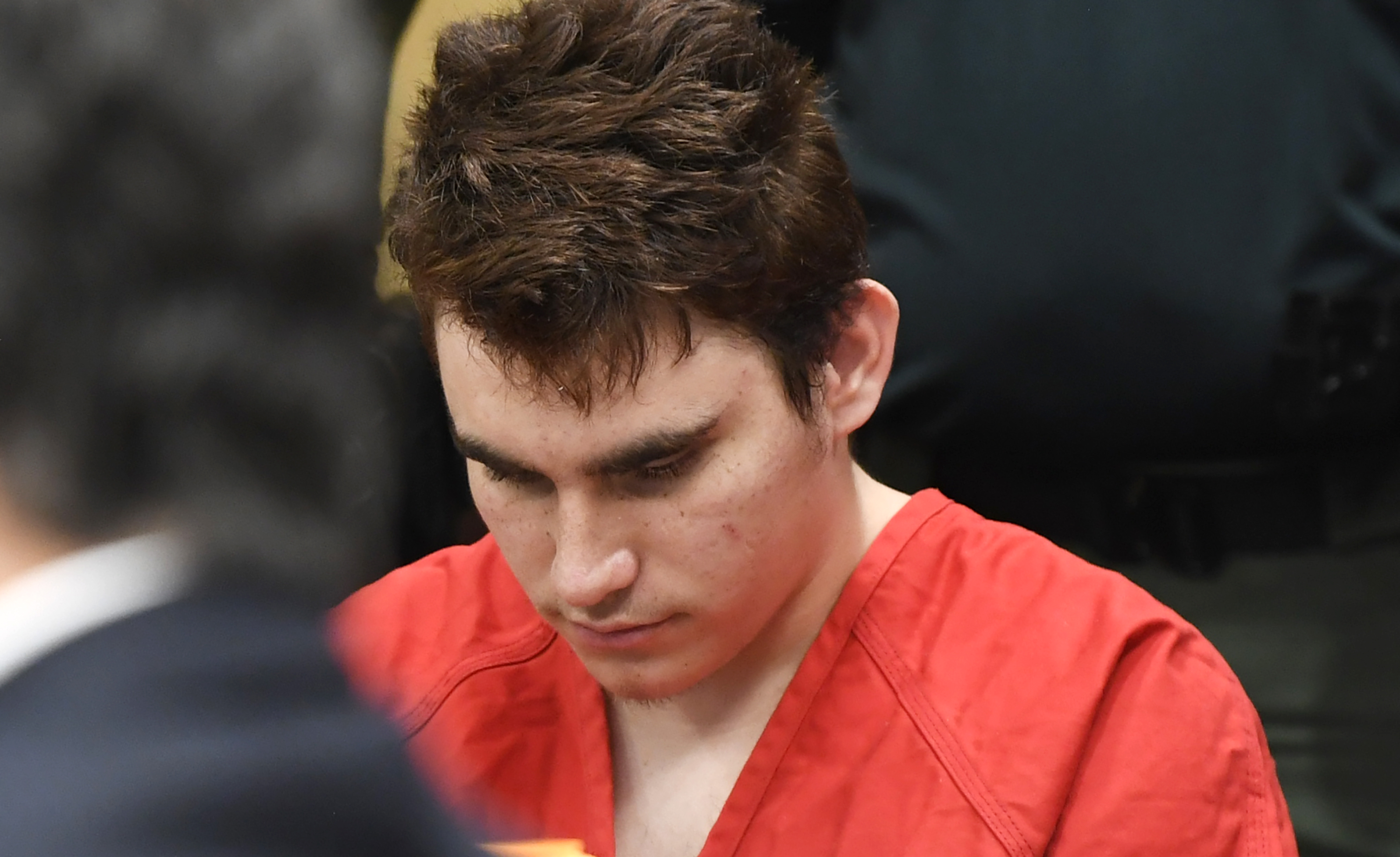 Nikolas Cruz appears in Broward Courthouse in Fort Lauderdale, Florida on April 11, 2018. (Credit: Taimy Alvarez-Pool/Getty Images)