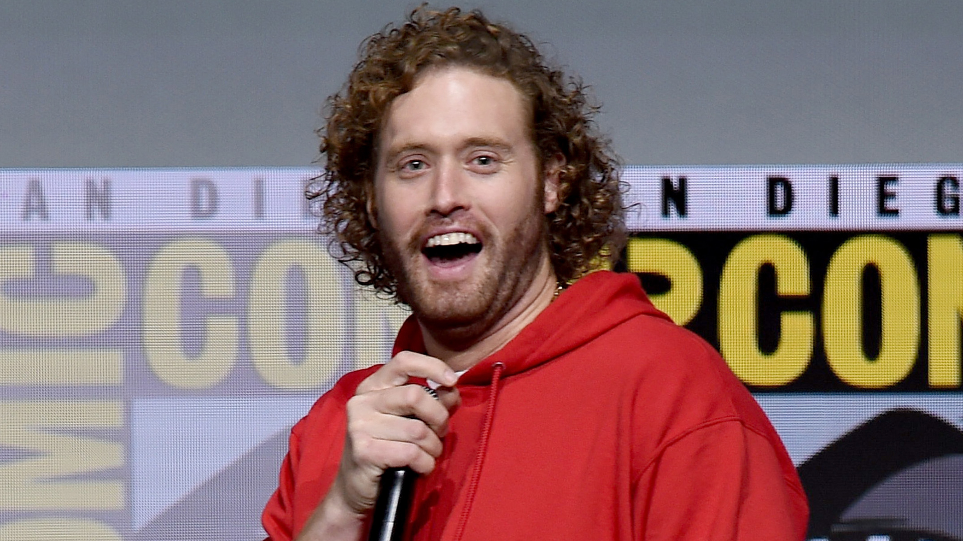 Actor T.J. Miller attends the Warner Bros. Pictures Presentation during Comic-Con International 2017 at San Diego Convention Center on July 22, 2017. (Credit: Kevin Winter/Getty Images)