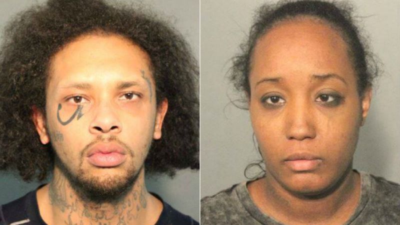 Jonathan Allen, 29, and Ina Rogers, 30, are seen in booking photos released by the Solano County Sheriff's Office.