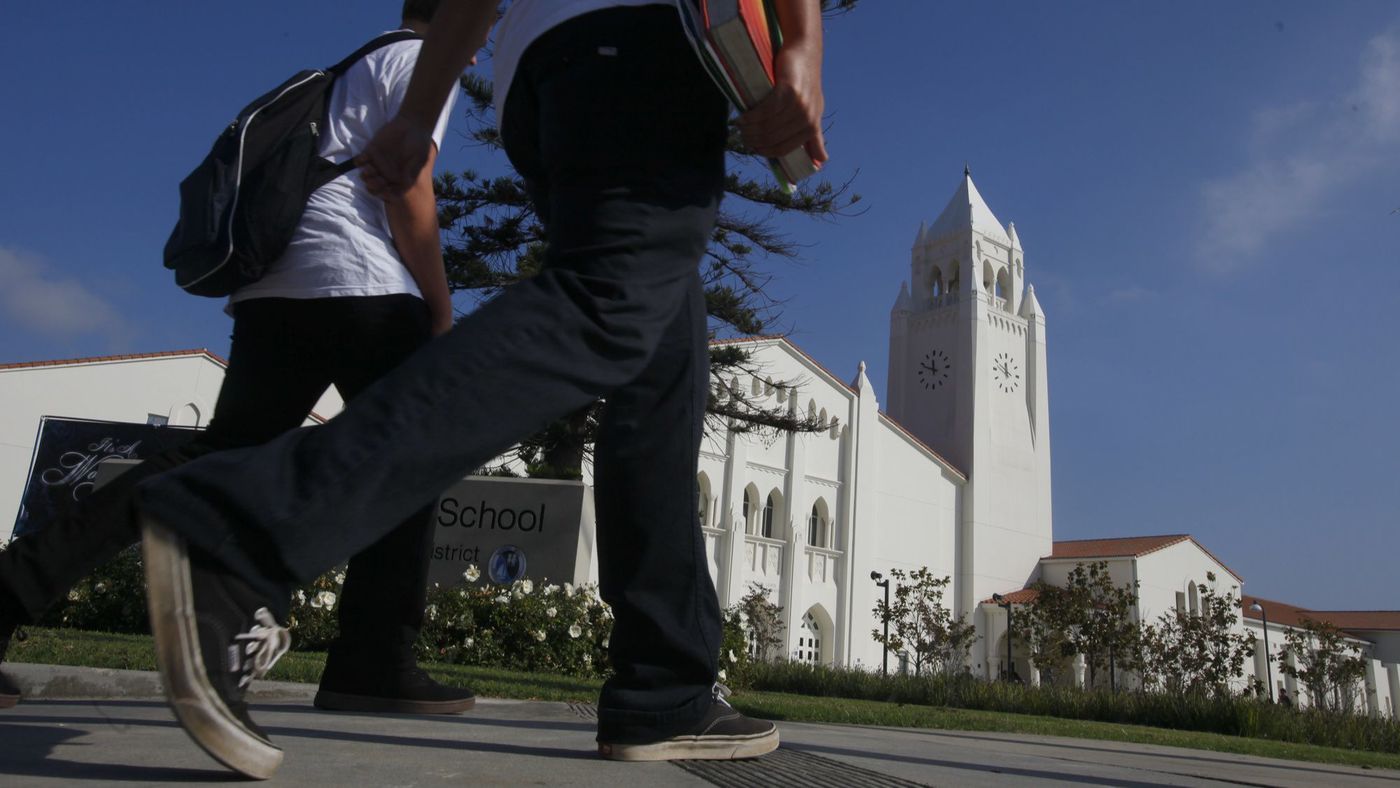 The campus of Newport Harbor High School in Newport Beach, Calif. on Nov. 28, 2012. Vector control learned of complaints of a rat infestation at the Newport Beach campus on Tuesday from the Orange County Environmental Health Division. (Credit: Mark Boster / Los Angeles Times)