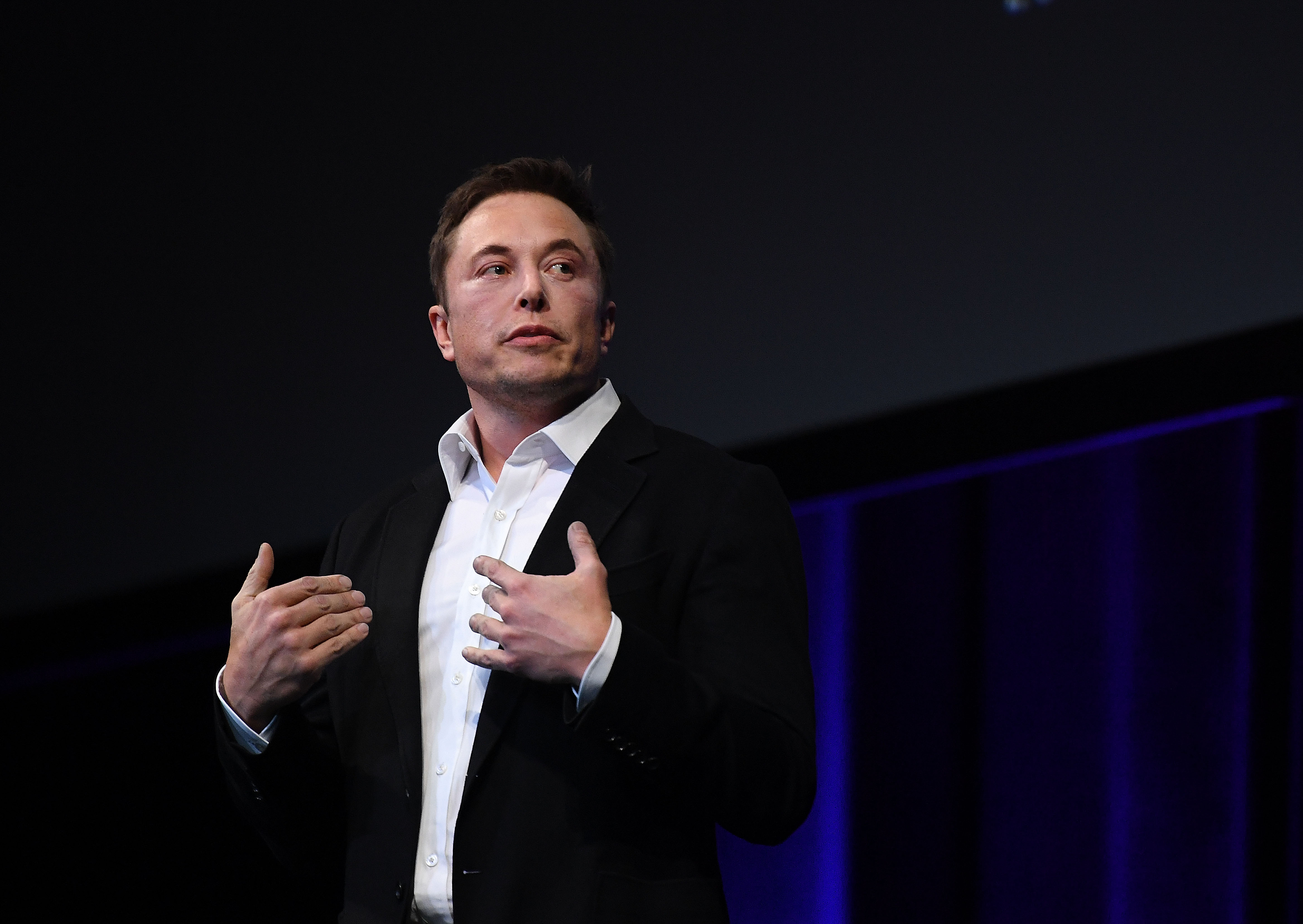 SpaceX and Tesla CEO Elon Musk speaks at the International Astronautical Congress on September 29, 2017 in Adelaide, Australia.(Credit: Mark Brake/Getty Images)