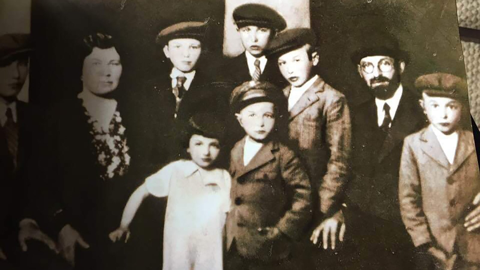 Rosalyn Haber, pictured third from the left, is seen with her family before they were taken to Auschwitz death camp in 1944. (Credit: Leslie Haber via CNN)