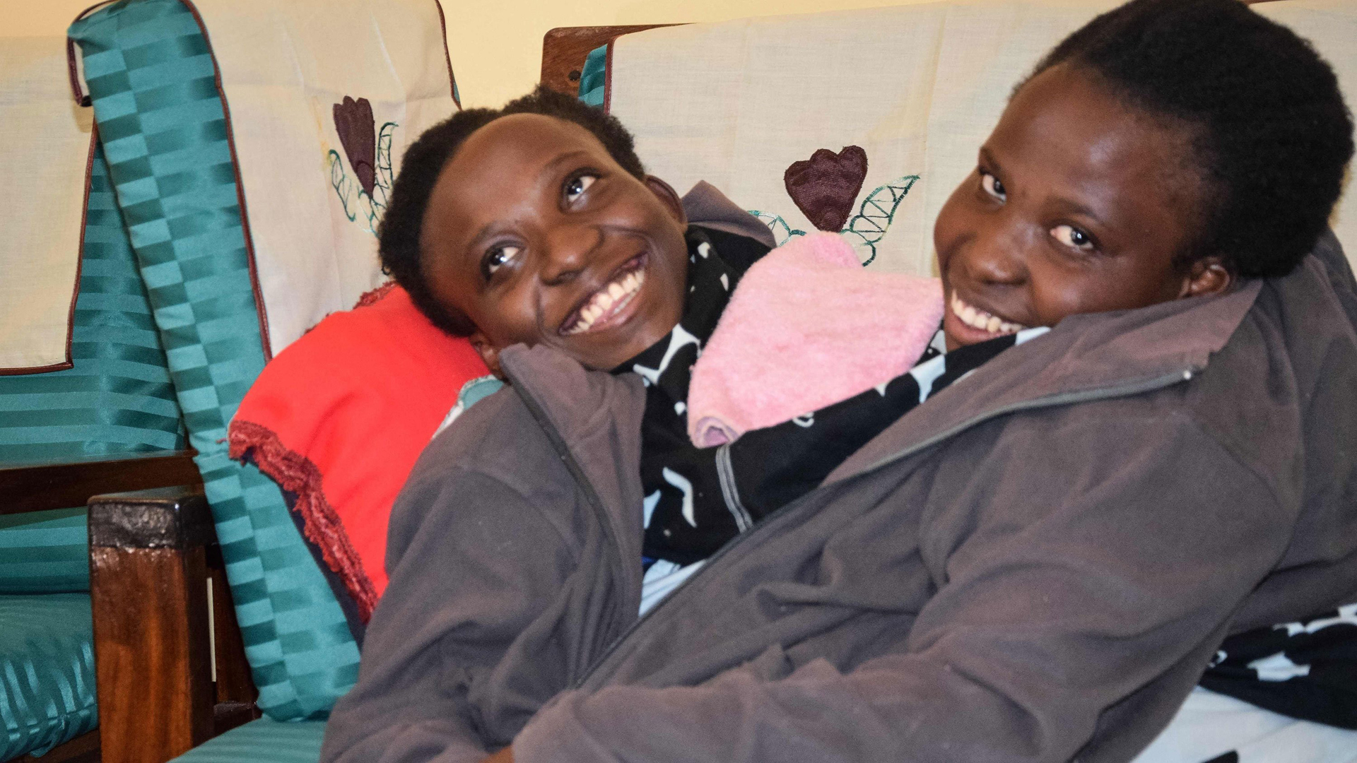 Maria, left, and Consolata Mwakikuti attended Ruaha Catholic University. (Credit: AFP/Getty Images)