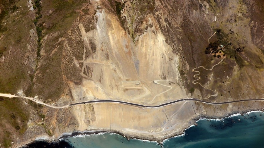 An image of Highway 1 is seen in a post on the Big Sur Information Facebook page.