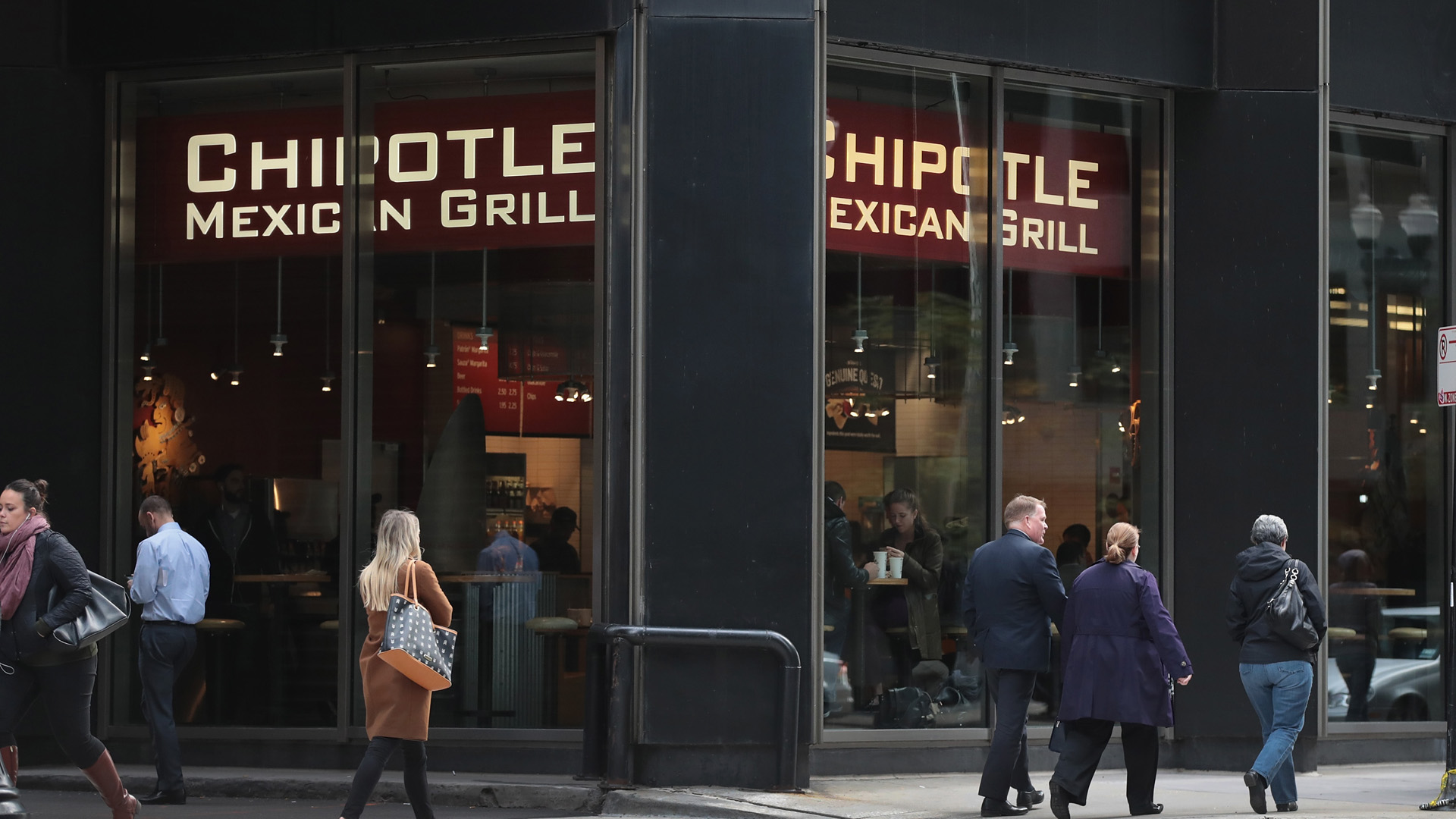 A Chipotle storefront is seen in a file photo.(Credit: Scott Olson/Getty Images)