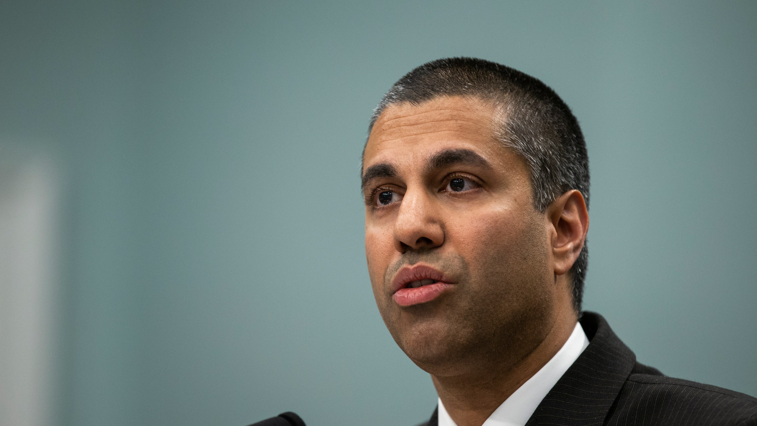 FCC Chairman Ajit Pai testifies before the House Appropriations Committee during a hearing on the 2019FY FCC Budget on April 26, 2018. (Credit: Alex Edelman/Getty Images)