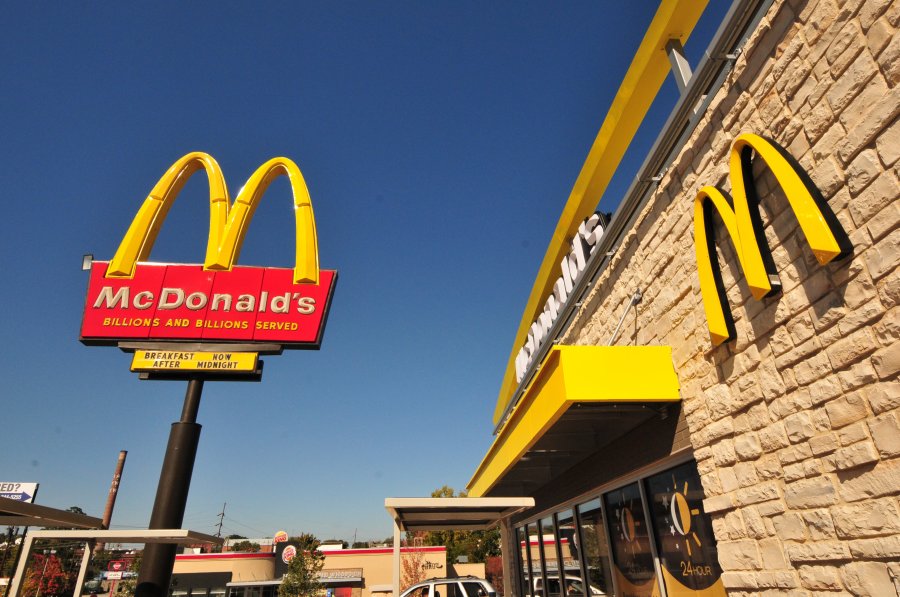 An undated photo of a McDonald's location is seen here. The FDA is working with the fast food chain to identify which salad ingredients are infecting people in the summer of 2018. (Credit: CNN)