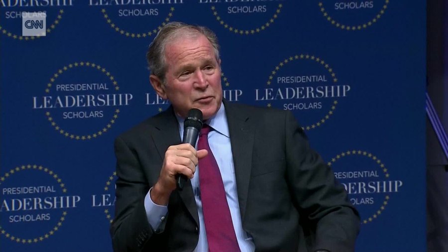 Former President George W. Bush Clinton Presidential Center in Little Rock, Arkansas, on July 12, 2018. (Credit: CNN)