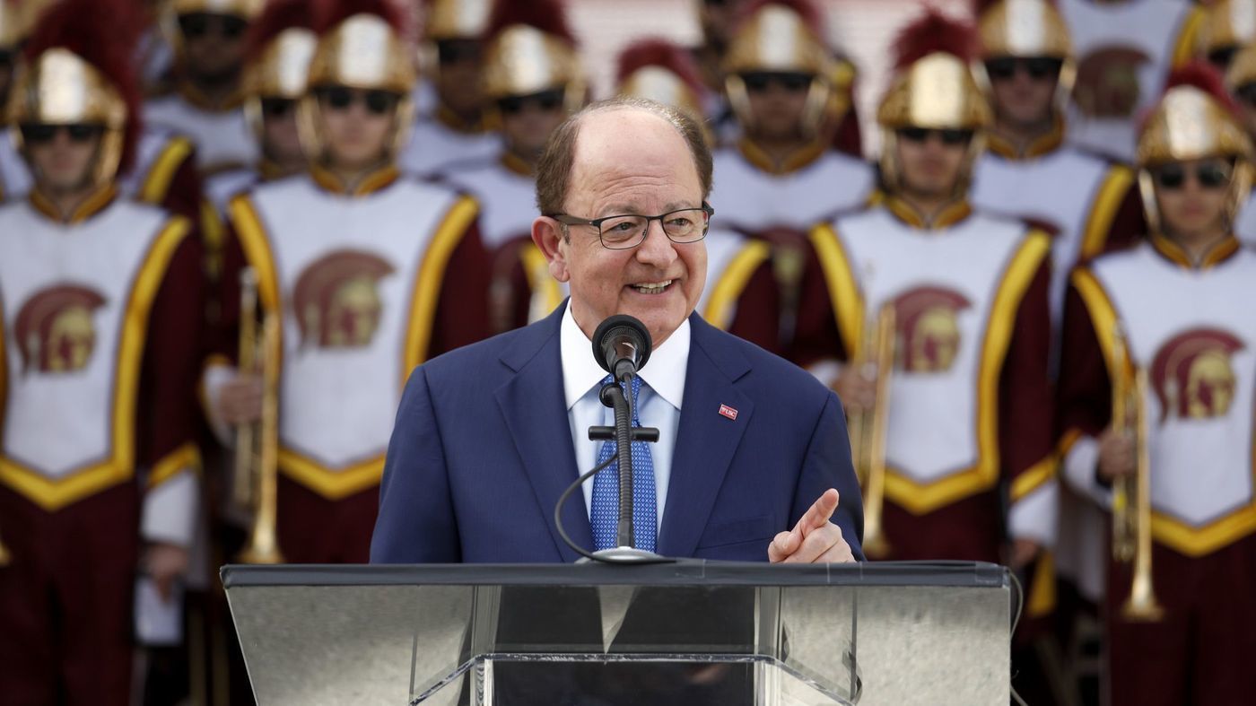 An undated photo shows USC President C.L. Max Nikias. (Credit: Los Angeles Times)